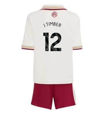 Arsenal Jurrien Timber #12 Replica Third Stadium Kit for Kids 2025-26 Short Sleeve (+ pants)